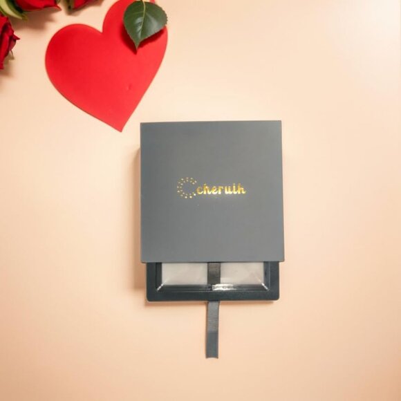 Asymmetrical Pink & Blue Cubic Zirconia Drop Earrings 3.15" Gold Plated for Wome - Picture 7 of 7